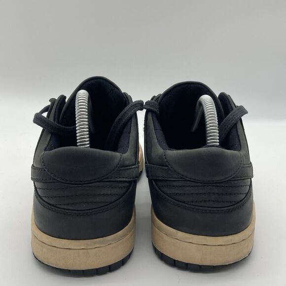 Mens Size 8 NikeLab Dunk Lux Low Black Thick Leather Skate Sneakers Shoes Rare - Picture 7 of 12